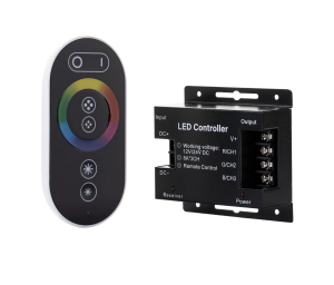 Контроллер LP-М11-RGB-24A Touch ЧЕРНЫЙ 24A, 12/24В, 288/576W + ПУЛЬТ