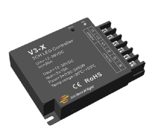Контроллер - универсальный RGB/CCT/DIM DBS-V3-X, max30A, 12/24/36v, 360/720/1080w