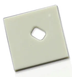 Заглушка Квадратная для профиля ALP-10 с отверствием арт.17012
