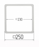 Термо квадрат (LED) 250 х 250мм (внутр 230 х 230)