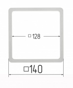 Термо квадрат (LED) 140 х 140мм (внутр 128 х 128)