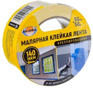 Скотч малярный AVIORA 50мм х 50м инд. упаковка