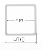 Термо квадрат (LED) 170 х 170мм (внутр 157 х 157)