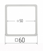 Термо квадрат (LED) 60 х 60мм (внутр 50 х 50)